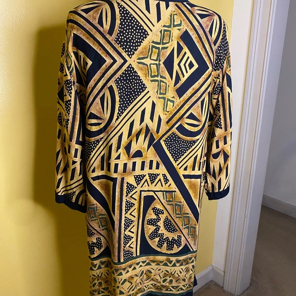 Vintage, tribal, button-down, shell, beaded jacket.. - Picture 3 of 5